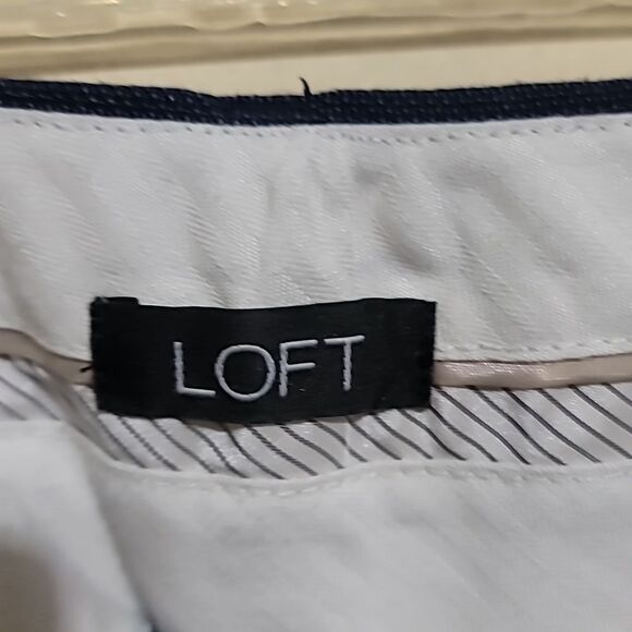 LOFT Women's Blue Dress Trouser Straight Leg Pant  Size 8 - Picture 6 of 8